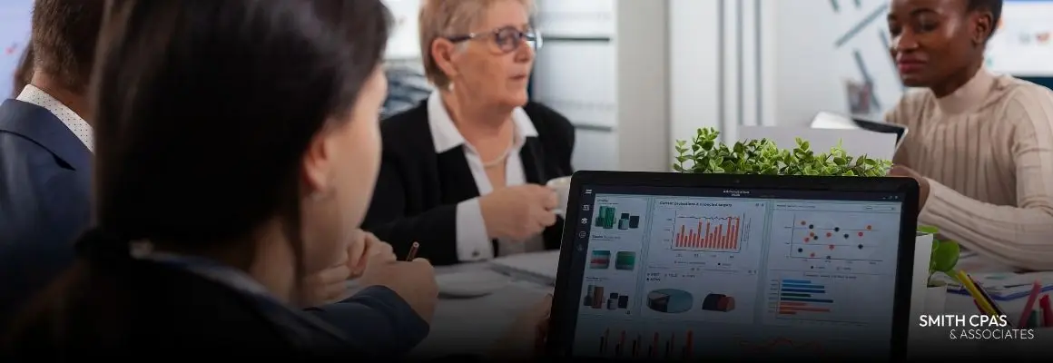 Business owner using clean financials to make better business decisions