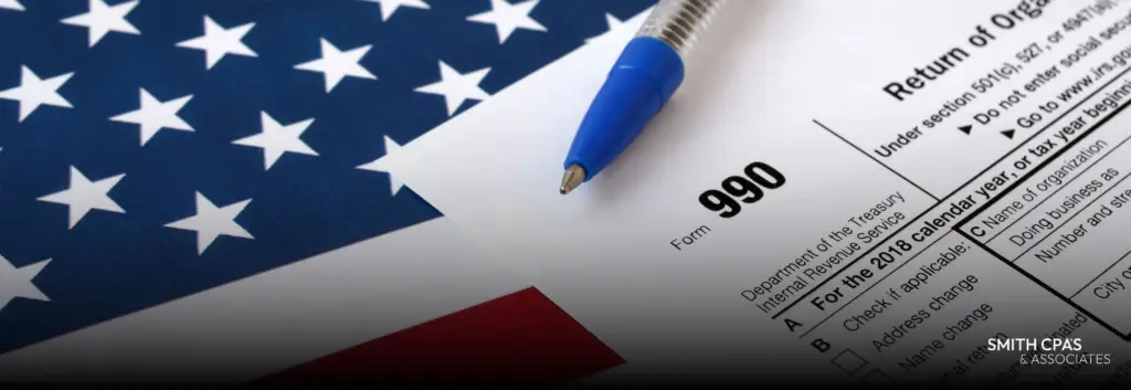 Nonprofit executive reviewing Form 990 strategy and financial disclosures